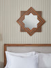 Hand Carved Marquetry Star Shaped Wall Mirror 09